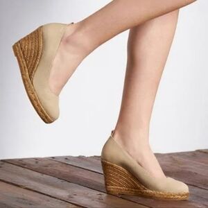 Viscata Marquesa Women's Canvas Espadrille Wedge Pumps – Handmade in Spain Sz 6